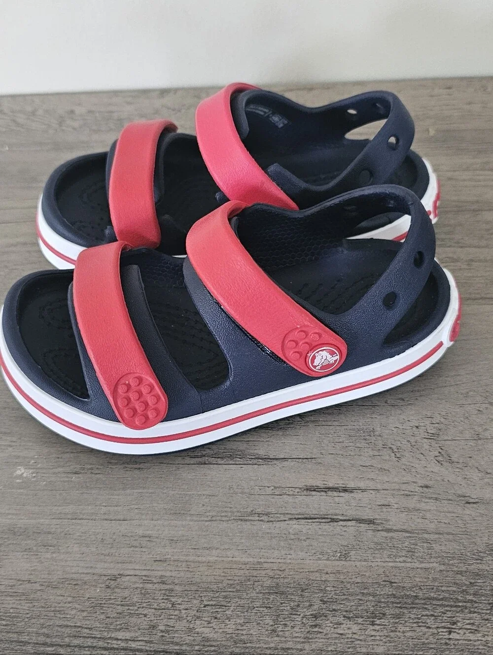 Crocs Kids Crocband Red Blue Toddler Boy Size C 9 Sandals